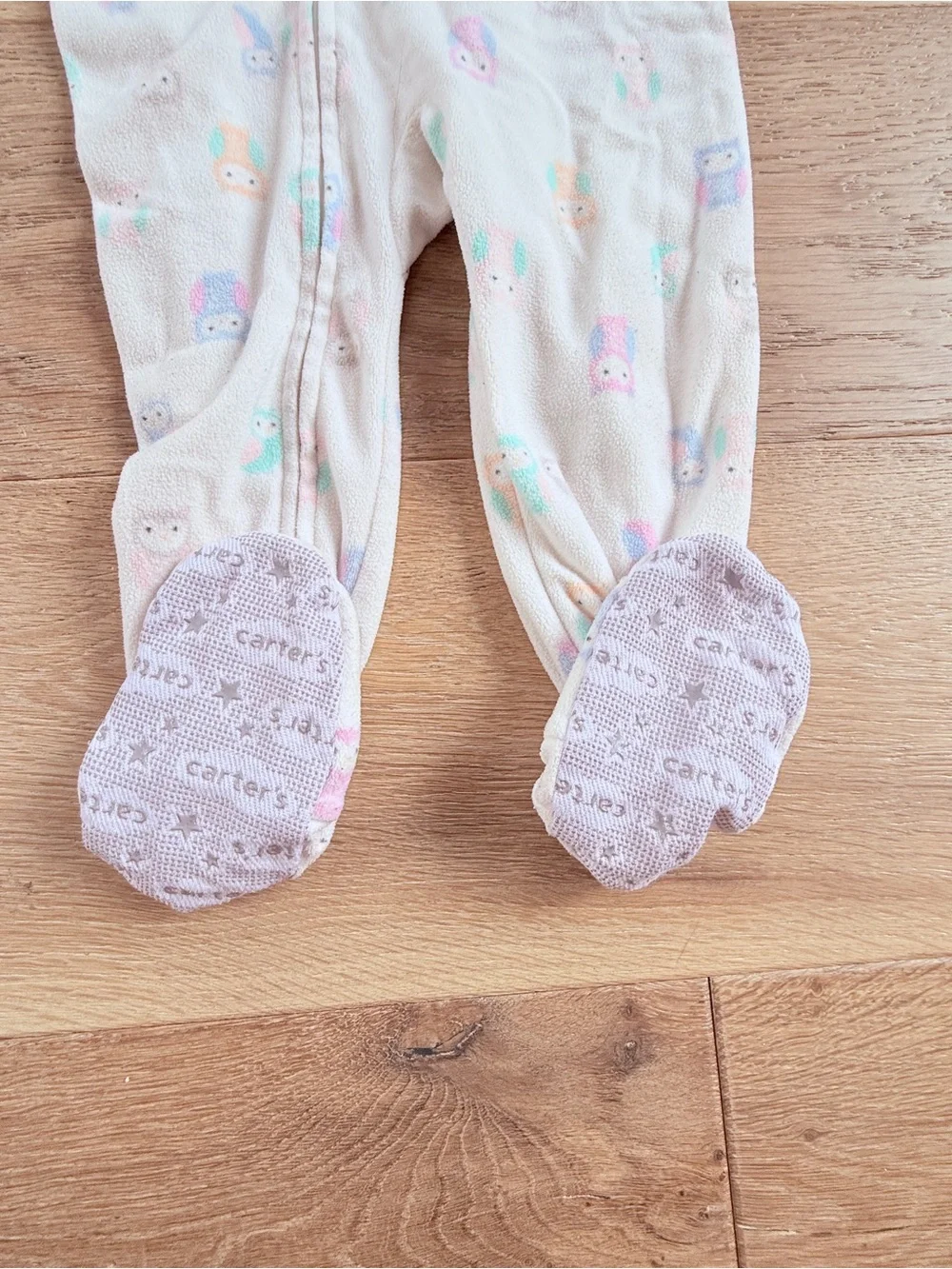 Carter's Baby Girls Owl Footed Footie One-Piece pajamas sleeper size 18 months